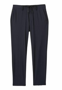 REGULAR FIT - SPLIT DRAWSTRING - Hlače - navy