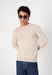pure cashmere MEN CREW NECK SWEATER - Pulover - beige