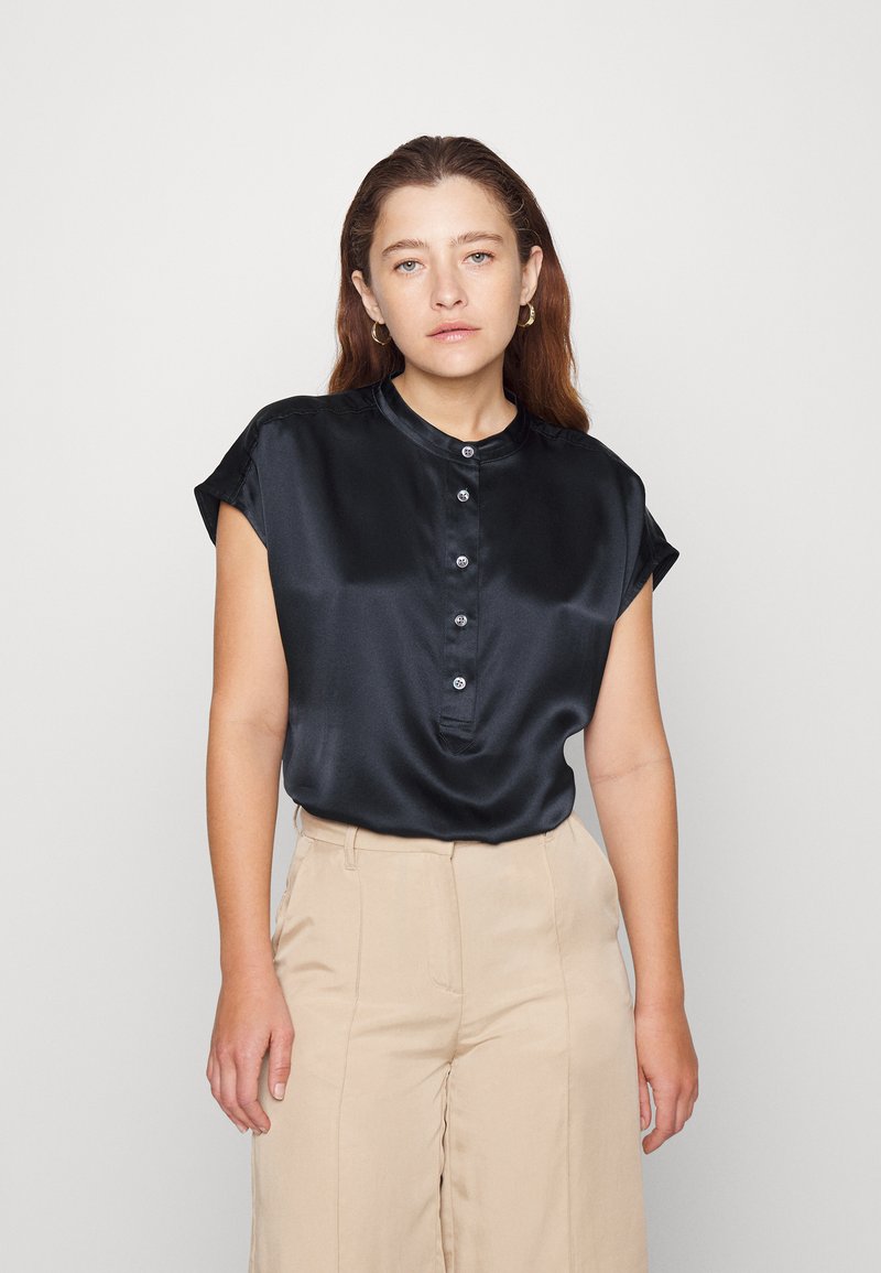 Banana Republic Petite DOLMAN POPOVER CHARMEUSE Bluse black/schwarz