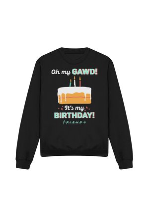 Cotton Soul, FRIENDS OH MY GAWD ITS MY BIRTHDAY - Sweatshirt - black