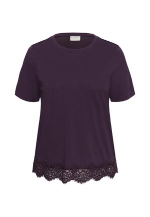 Kaffe Curve, KCOLIVIA - T-Shirt print - blackberry wine