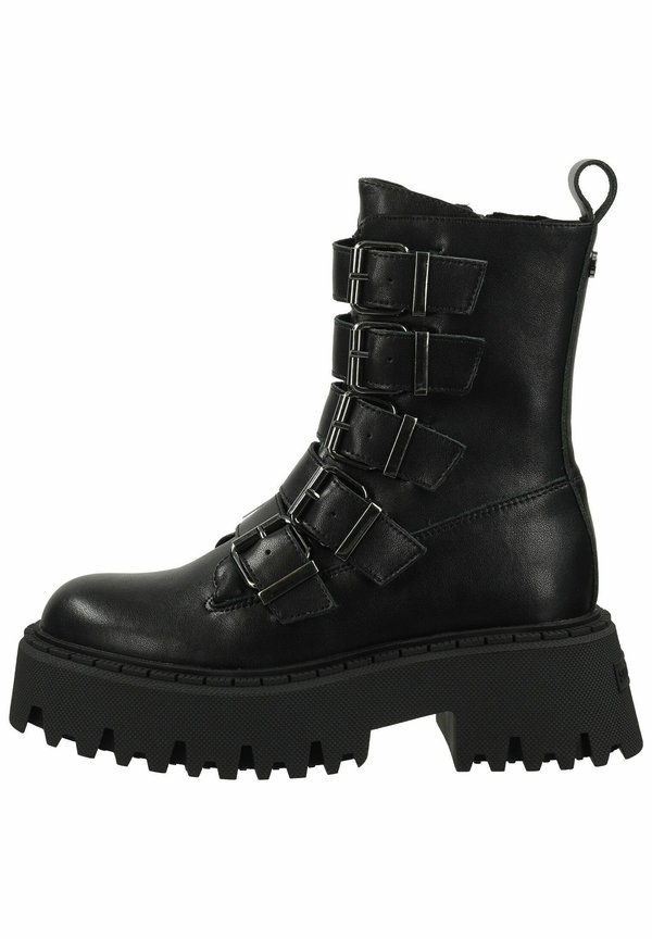 Plateaustiefelette - blk action leather o