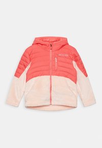 Columbia POWDER LITE GIRLS NOVELTY HOODED - Blouson - blush pink peach blossom