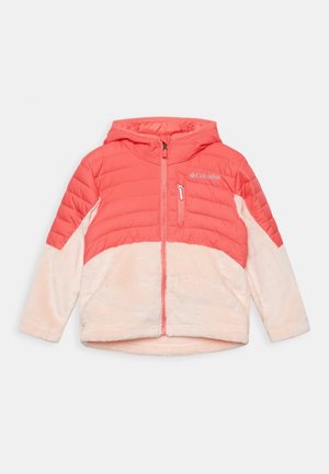 Columbia POWDER LITE GIRLS NOVELTY HOODED - Outdoorjakke - blush pink peach blossom