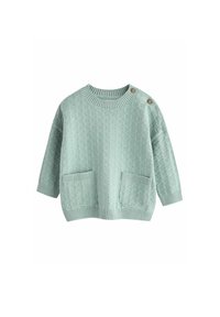 Next TEXTURED SET REGULAR FIT - Nohavice - mineral blue