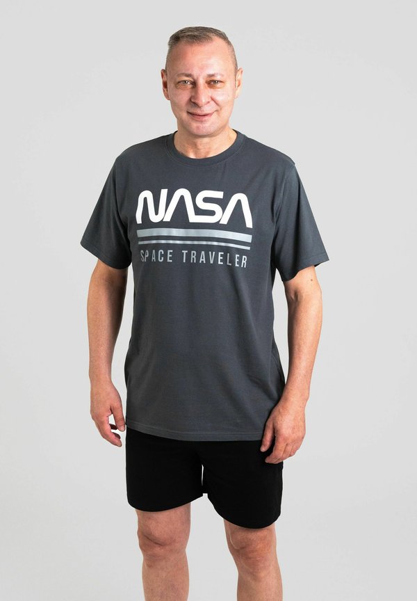 SPACE TRAVELER SET - Nachtwäsche Set - grau