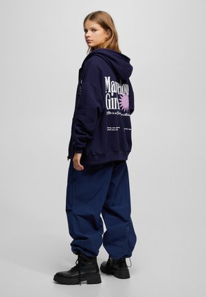 WITH ZIP - Sweater met rits - dark blue