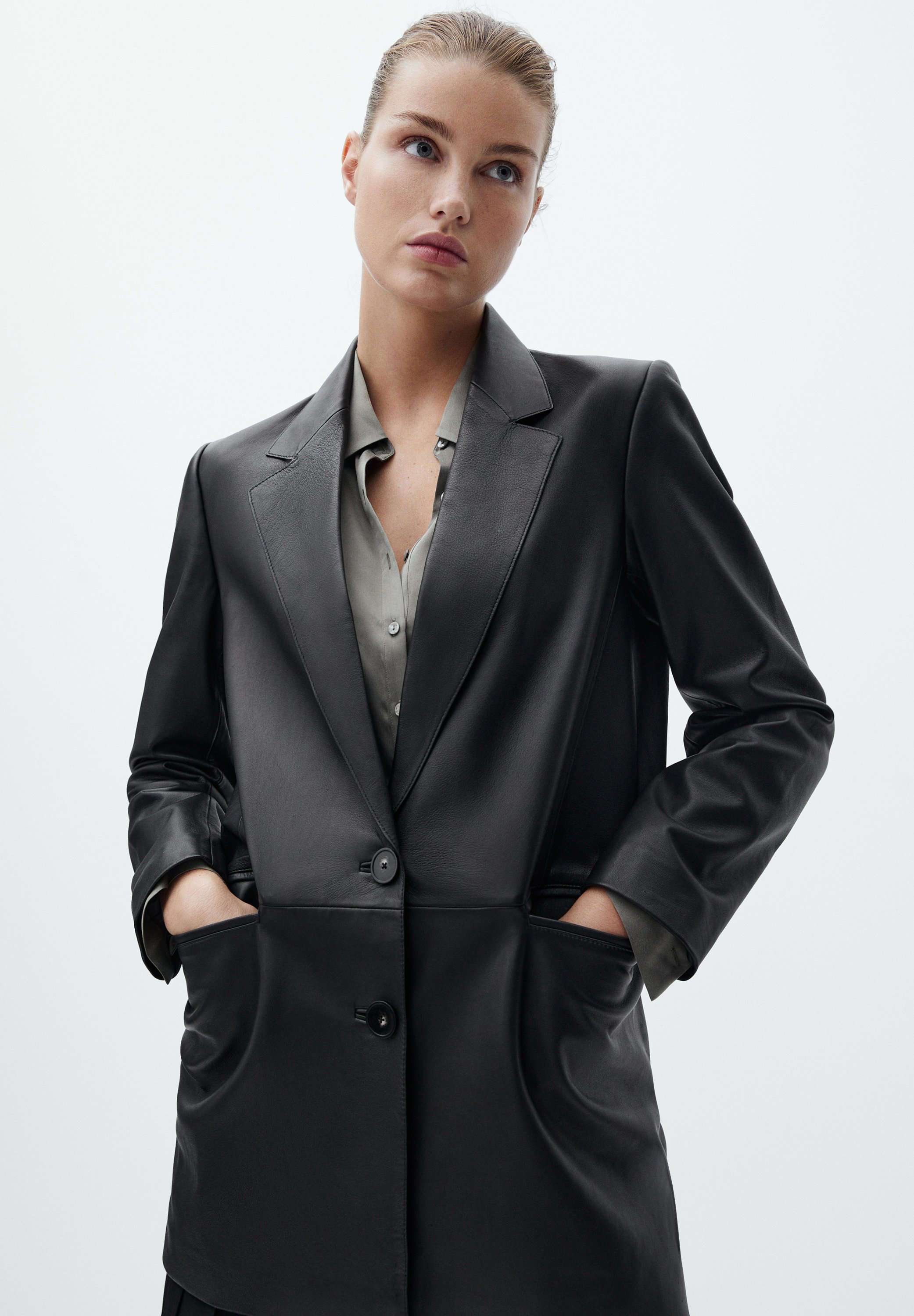 massimo dutti biker jacket