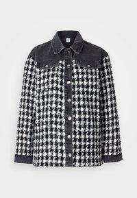 GIACCA CAMICIA BOUCLE - Veste légère - denim black
