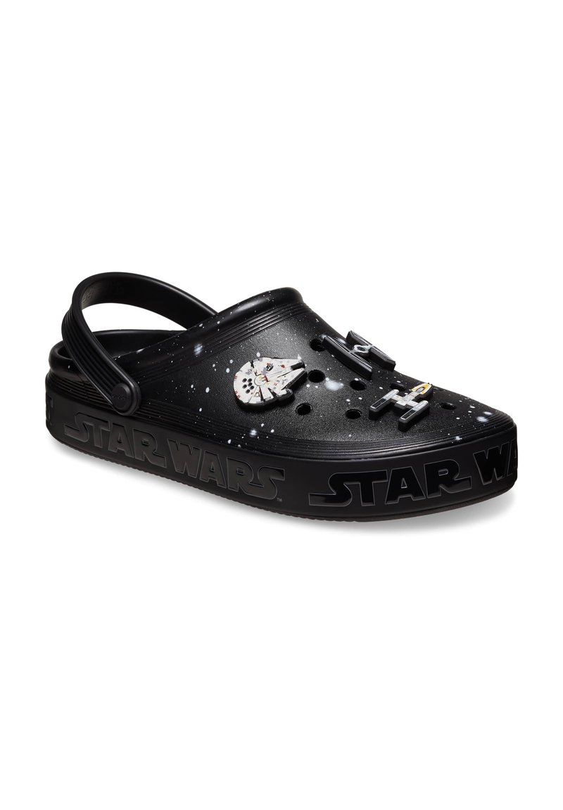 Crocs STAR WARS OFF COURT - Pool slides - black/metallic  display picture 3