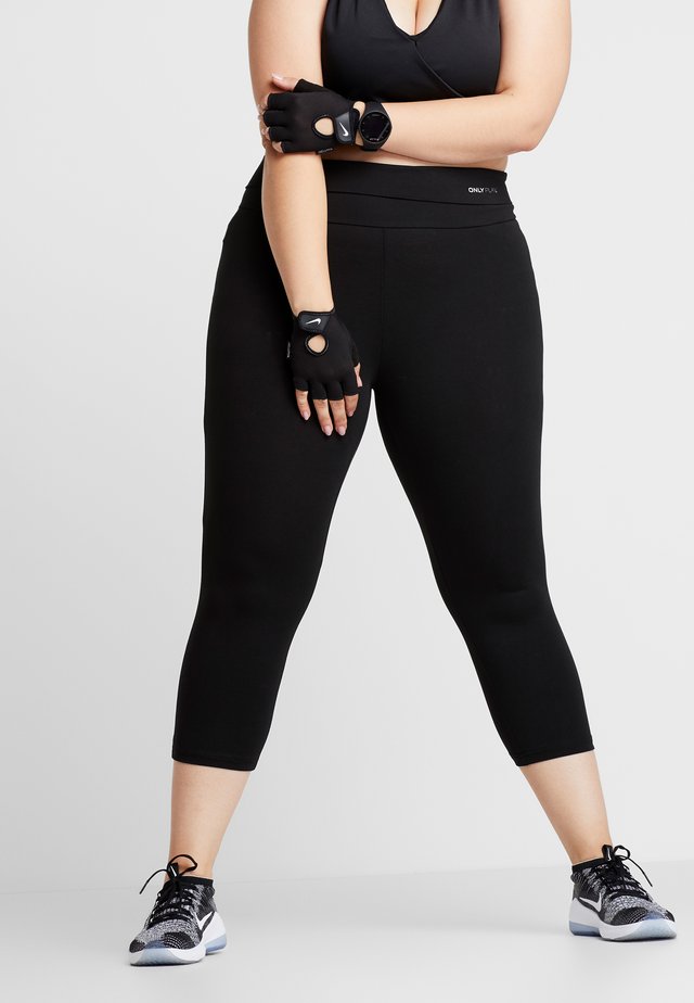 ONPFOLD JAZZ KNICKERS FIT CURVY - Tights - black