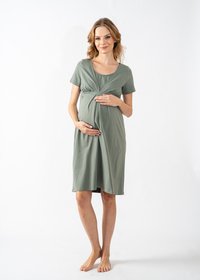 Cool Mama NURSING 2 IN 1 BASIC - Noční košile - olive