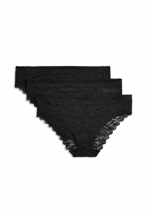 Marks & Spencer 3 PACK FLEXIFIT BRAZILIAN  KNICKERS - Briefs - black