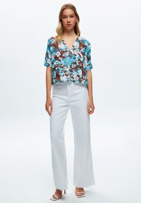 adL SHORT SLEEVED  - Blus - printed turquoise