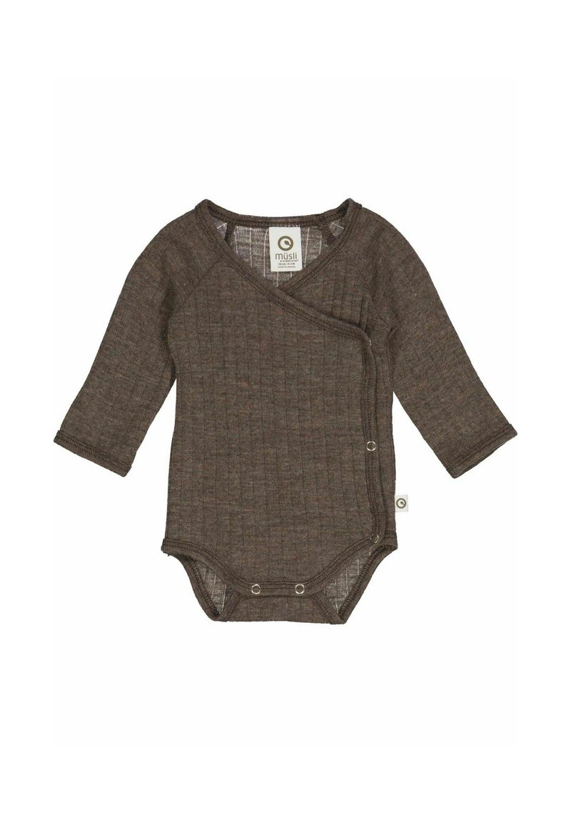 Müsli by GREEN COTTON LANGARM - Body - walnut melange