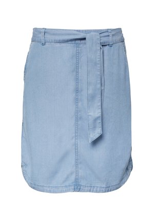 s.Oliver FLIESSENDER - Pencil skirt - blau