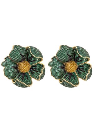POPPY EMERALD - Earrings - green yellow  black