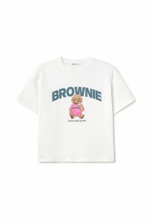 Brownie, CAMISETA PERRITO HELADO - Camiseta estampada - blanco