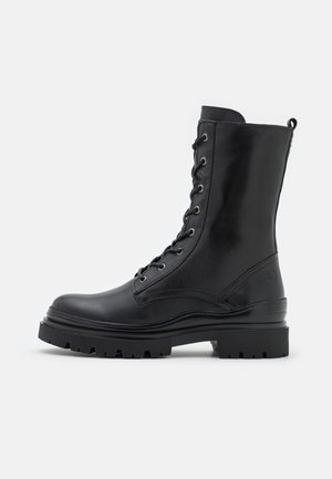 Bottines à lacets - black
