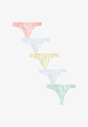 Next, PACK OF 5 - Chilot tanga - white pink mint yellow