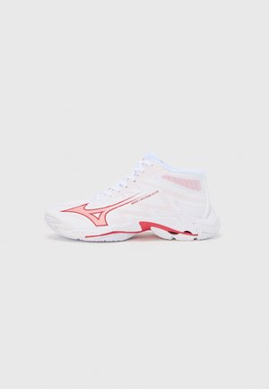 WAVE LIGHTNING ELITE MID - Võrkpallijalatsid - white/rose elegance/lava falls