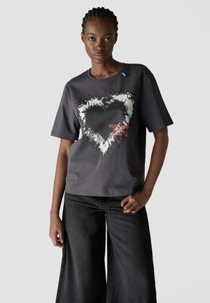 LCMT, BROOKLYNBEAT - Print T-shirt - platin