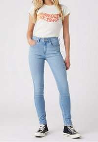 Wrangler Vaqueros pitillo - light blue