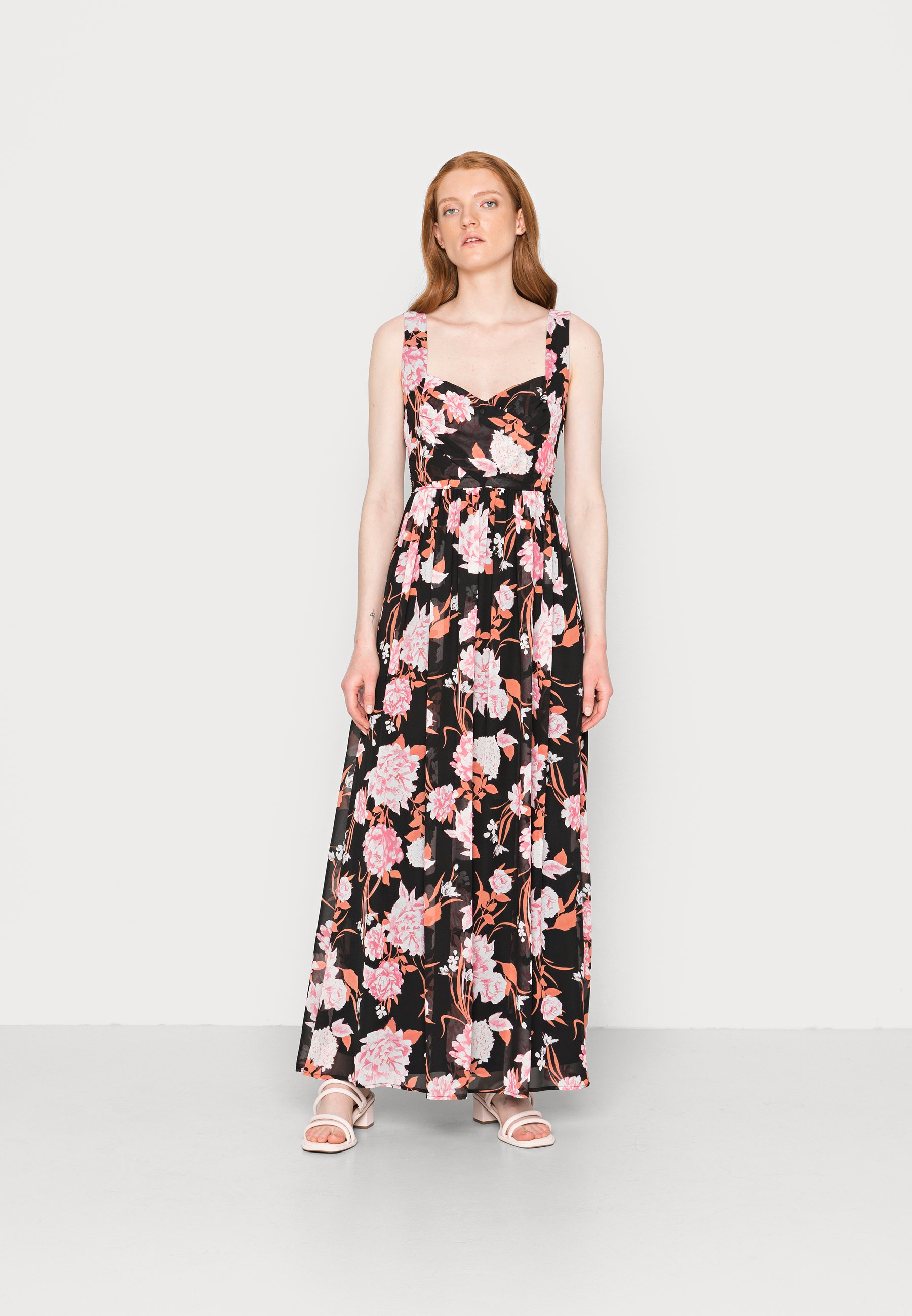 Anna Field Vestito lungo - black/red/multi coloured/nero - Zalando.it