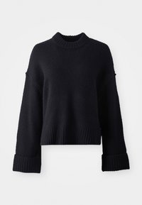 FOLDED SLEEVE SWEATER - Vesta - black
