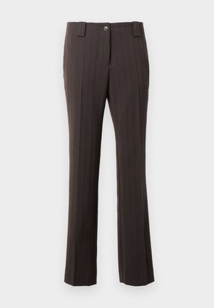 STRAIGHT SUITPANT PINSTRIPE  - Trousers - brown
