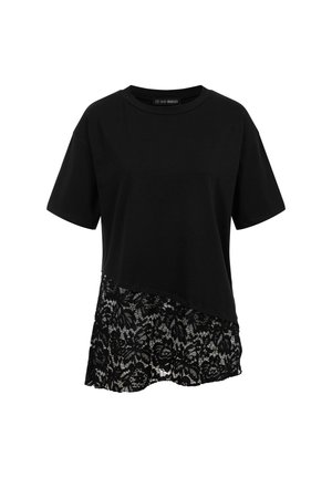 Cloud 5ive, LACE T-SHIRT - Camiseta estampada - black