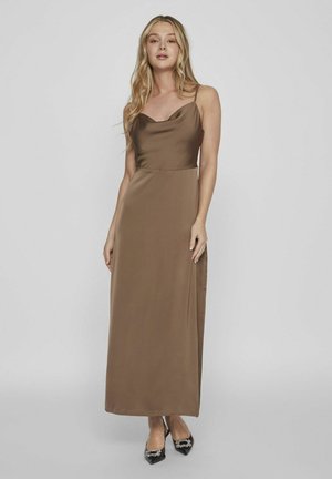 VILA Occasion VIRAVENNA Strap - Robe de cocktail - brown lentil