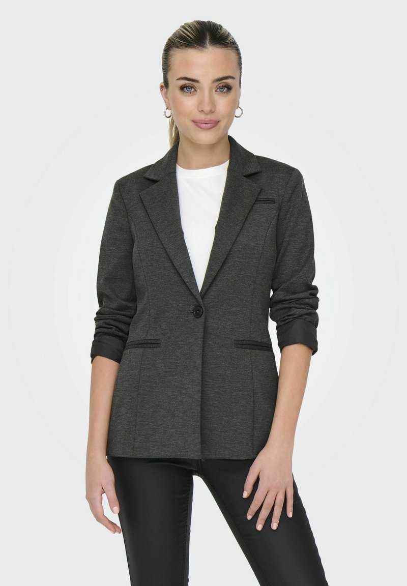 ONLY ONLPEACH FIT - Kratka jakna - dark grey melange