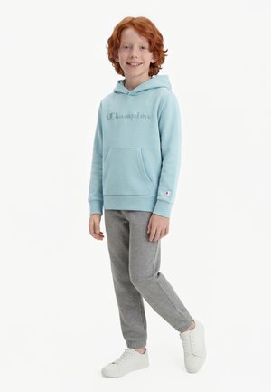 Champion ICONS LOGO - Jersey con capucha - light blue