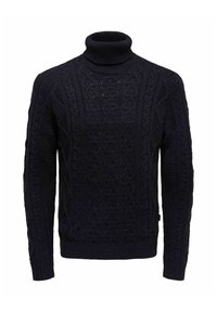 Only & Sons STRUKTUR - Strickpullover - dark navy