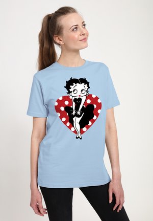 BETTY BOOP PARODY - T-shirts print - light blue