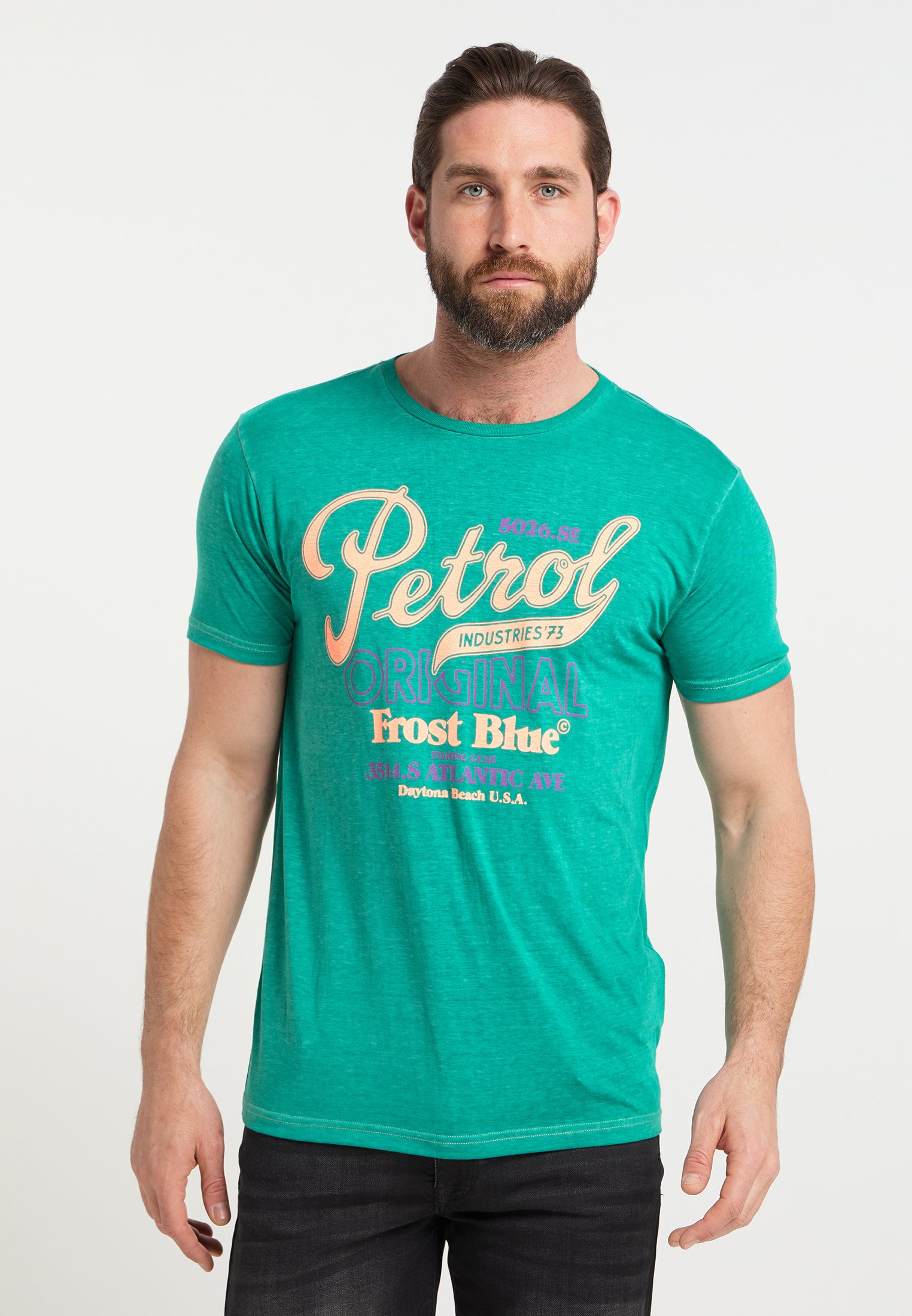 Petrol Industries T-shirt print - miami green/Groen - Zalando.be