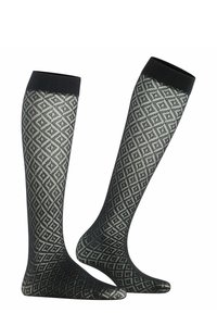FALKE Tessellating 25 Denier sheer - Kniestrümpfe - black