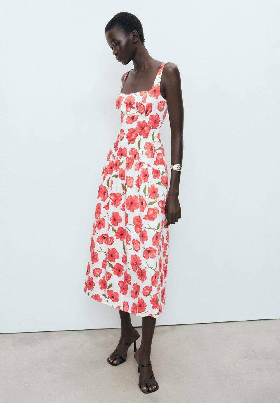 Mango FLARED - Day dress - off-white - Zalando.ie Mango FLARED - Day dress - off-white - Zalando.ie