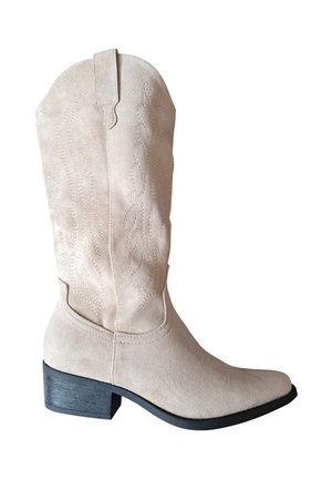 Bottes de cowboy / motard - beige