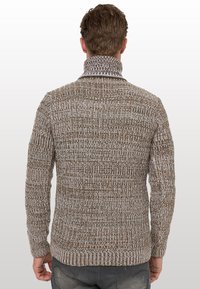 Maglione Uomo Collo Alto Con Bottoni - Maglia Grossa Invernale Rusty Neal, Taglia S Nero