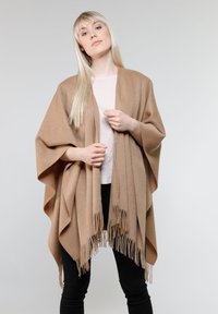 FRAAS - SIGNATURE PONCHO - Scarf - camel Thumbnail Image 1