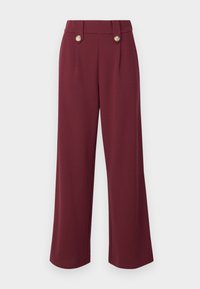 ONLSANIA TIE BUTTON PANT - Pantaloni - burgundy