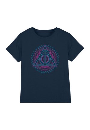 Warner Brothers, HARRY POTTER DEATHLY HALLOWS TECH UNISEX - T-Shirt print - dark blue