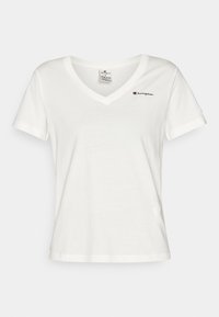 ICONS V-NECK SMALL LOGO - Pamata T-krekls - white