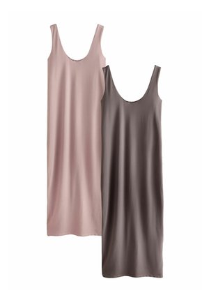 Next SOFT TOUCH  2 PACK  - Etuikleid - pink brown