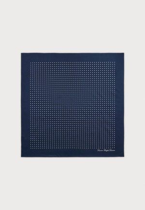 POLKA-DOT SILK TWILL SQUARE SCARF - Eșarfă - navy