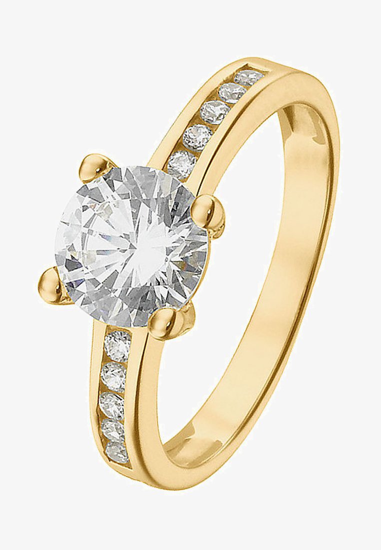 Favs Favs Damen Damenring 333er Gelbgold 1 Zirkonia Ring Gold3 Gold Coloured Zalando De