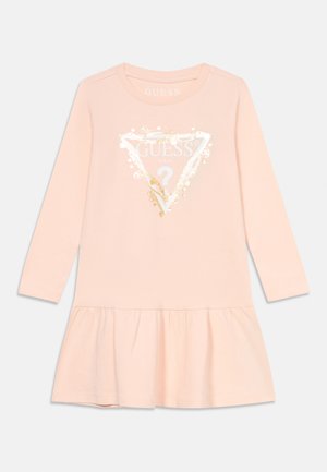 Guess, SLEEVES INTERLOCK DRESS - Jerseykjole - blush breeze