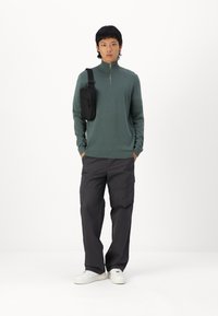 Only & Sons ONSALEX HALF ZIP - Pulover - chinois green
